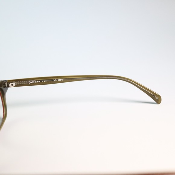 O&X OP-106U 50-17 148 eyeglasses red olive rectangle full frame N13 - Picture 2 of 9